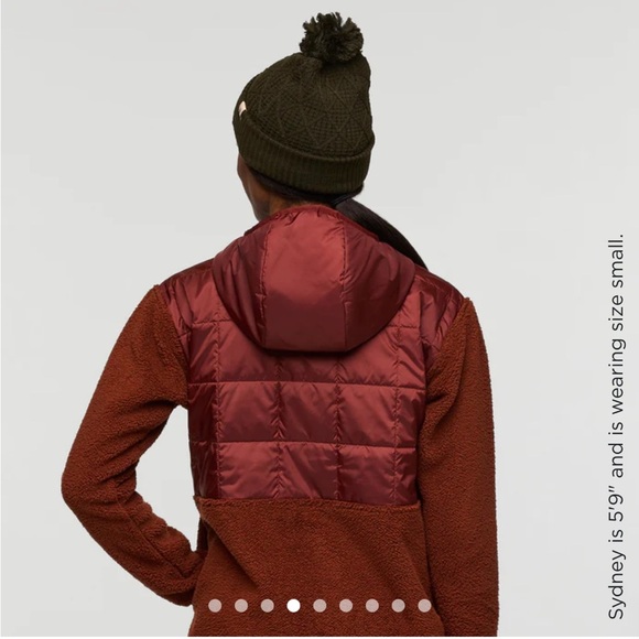 Cotopaxi Women's Large Trico Hybrid Jacket Rusty Rust NWT Hood High-Pile Fleece - Picture 5 of 15